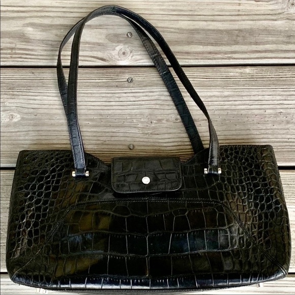 kate spade Handbags - Kate Spade Crocodile Black Satchel